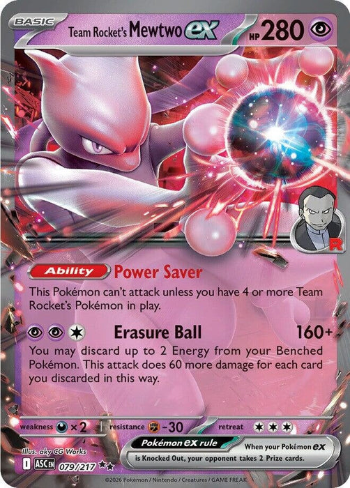 Image for Team Rocket's Mewtwo ex (079/217) [ME: Ascended Heroes] - Pokemon