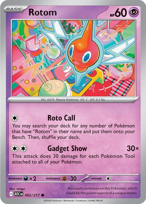 Image for Rotom (092/217) [ME: Ascended Heroes] - Pokemon