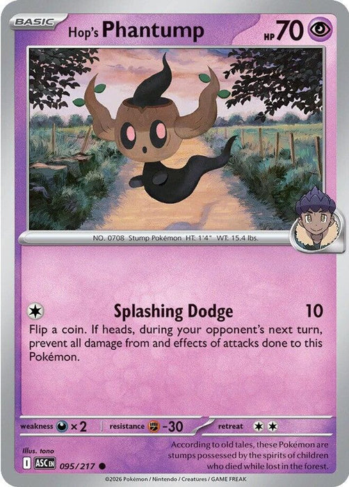 Hops Phantump (#095/217) (ME: Ascended Heroes) Near Mint