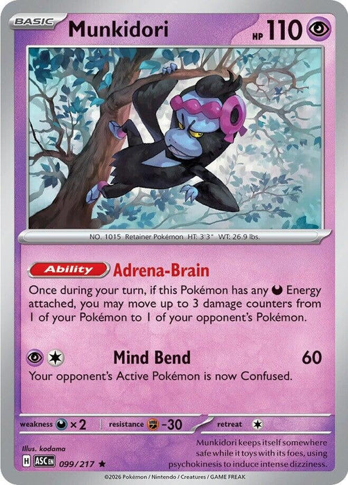 Image for Munkidori (099/217) [ME: Ascended Heroes] - Pokemon