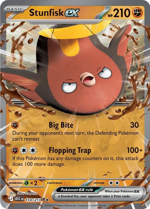 Image for Stunfisk ex (114/217) [ME: Ascended Heroes] - Pokemon