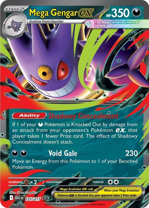 Image for Mega Gengar ex (125/217) [ME: Ascended Heroes] - Pokemon