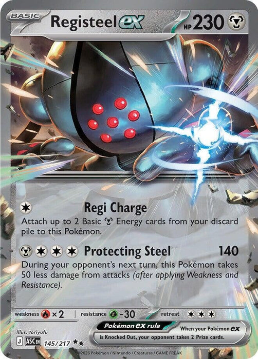 Image for Registeel ex (145/217) [ME: Ascended Heroes] - Pokemon