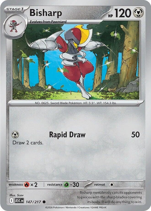 Image for Bisharp (147/217) [ME: Ascended Heroes] - Pokemon