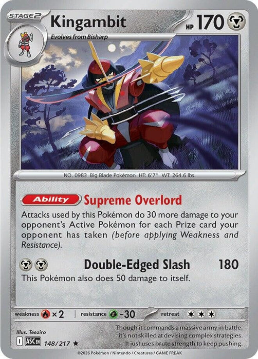 Image for Kingambit (148/217) [ME: Ascended Heroes] - Pokemon