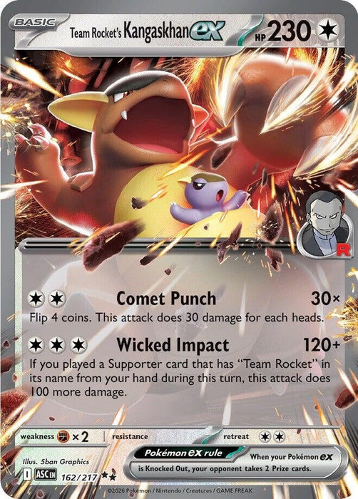 Image for Team Rocket's Kangaskhan ex (162/217) [ME: Ascended Heroes] - Pokemon