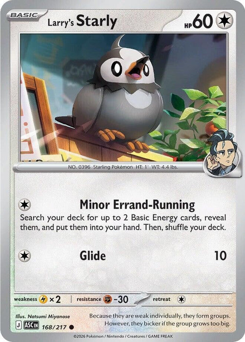Image for Larry's Starly (168/217) [ME: Ascended Heroes] - Pokemon