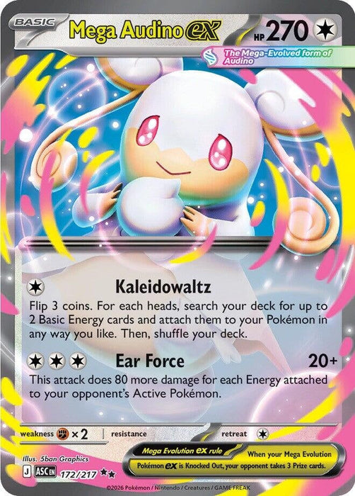 Image for Mega Audino ex (172/217) [ME: Ascended Heroes] - Pokemon