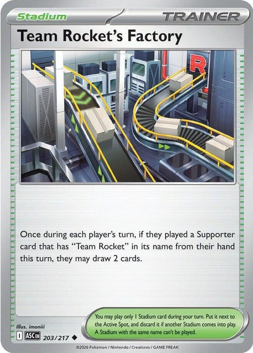 Team Rockets Factory (#203/217) (ME: Ascended Heroes) Near Mint Reverse Holofoil