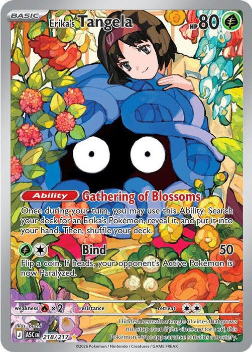 Erikas Tangela 218 217 (#218/217) (ME: Ascended Heroes) Near Mint Holofoil