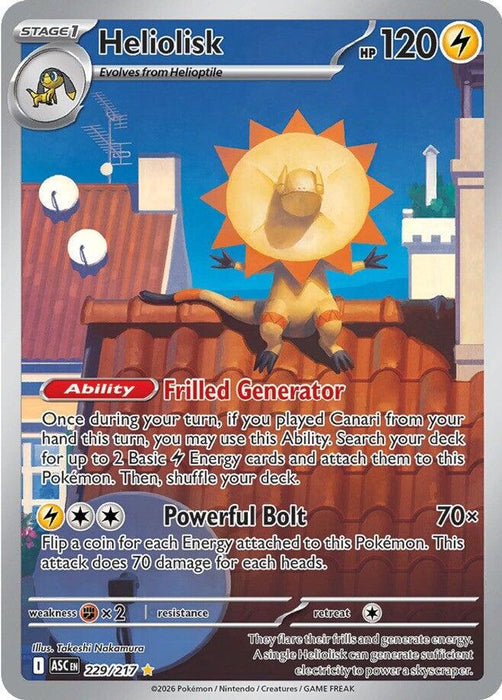 Heliolisk 229 217 (#229/217) (ME: Ascended Heroes) Near Mint Holofoil