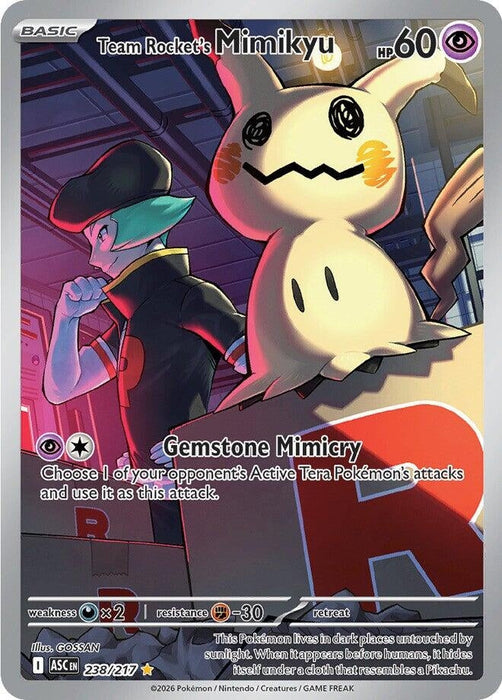 Image for Team Rocket's Mimikyu (238/217) [ME: Ascended Heroes] - Pokemon