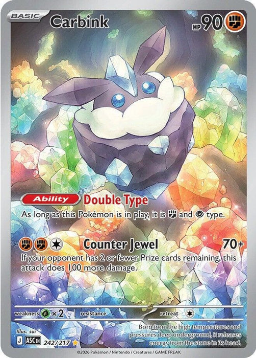 Carbink 242 217 (#242/217) (ME: Ascended Heroes) Near Mint Holofoil