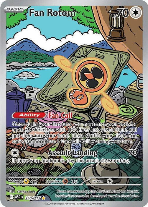 Fan Rotom 250 217 (#250/217) (ME: Ascended Heroes) Near Mint Holofoil