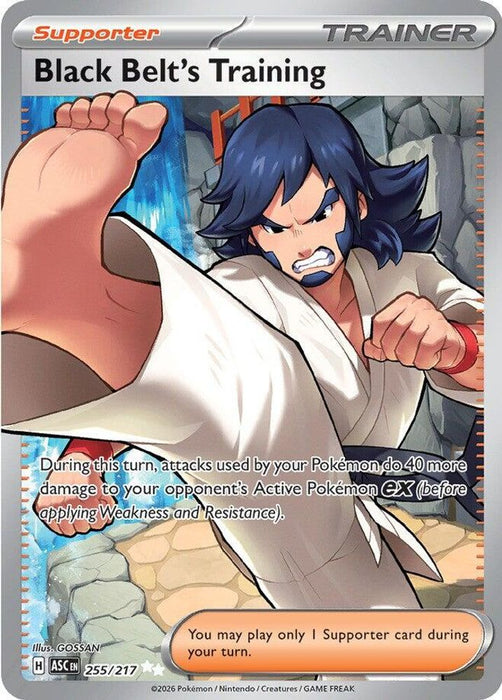 Black Belts Training (#255/217) (ME: Ascended Heroes) Near Mint Holofoil