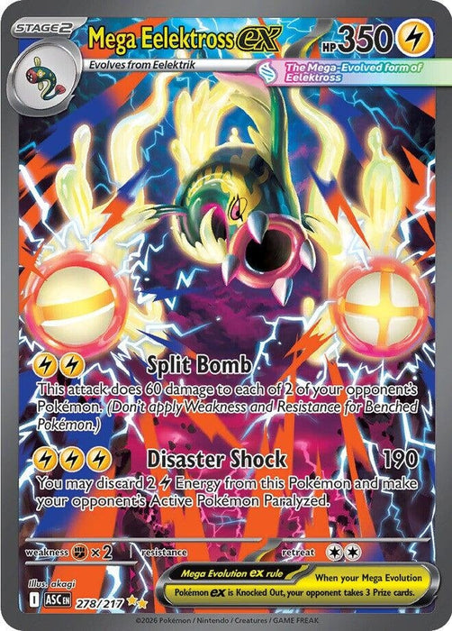 Image for Mega Eelektross ex (278/217) [ME: Ascended Heroes] - Pokemon