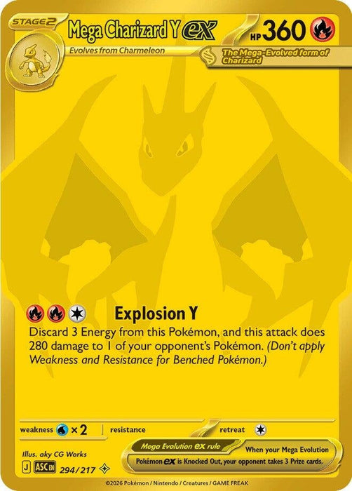 Image for Mega Charizard Y ex (294/217) [ME: Ascended Heroes] - Pokemon