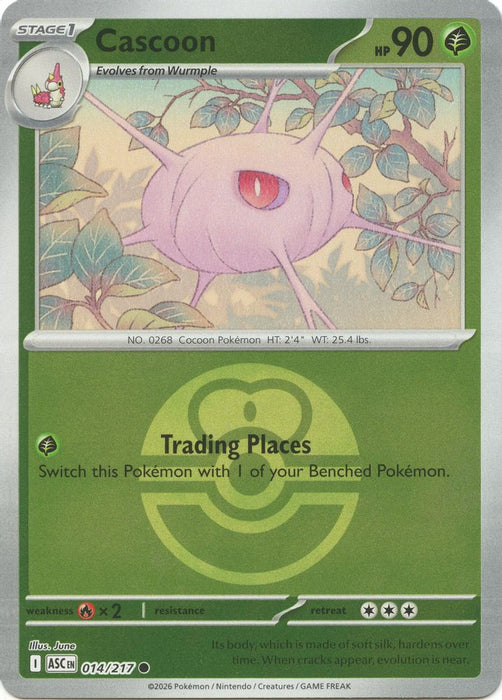 Cascoon Love Ball (#014/217) (ME: Ascended Heroes) Near Mint Reverse Holofoil