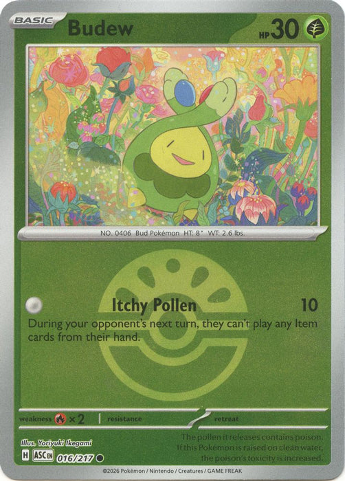 Budew 016 217 Friend Ball (#016/217) (ME: Ascended Heroes) Near Mint Reverse Holofoil
