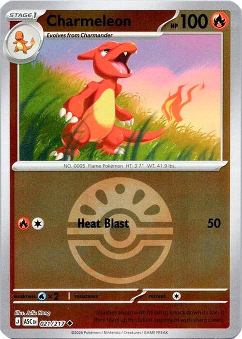 Charmeleon Friend Ball (#021/217) (ME: Ascended Heroes) Near Mint Reverse Holofoil