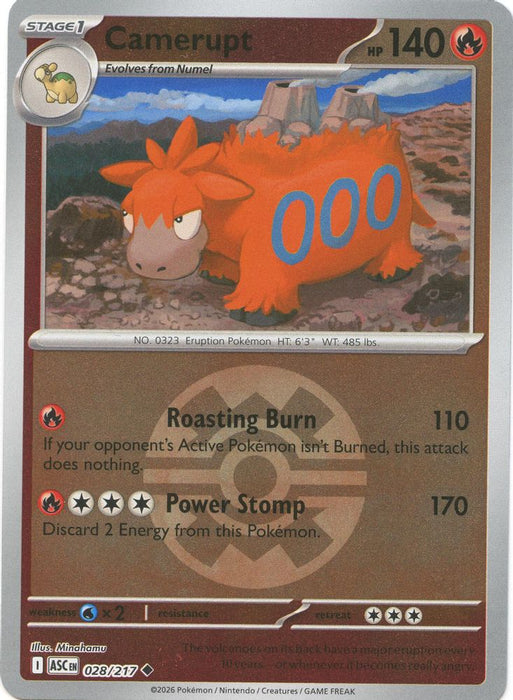 Camerupt Quick Ball (#028/217) (ME: Ascended Heroes) Near Mint Reverse Holofoil