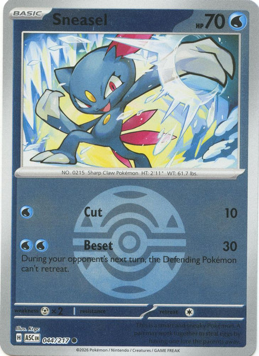 Sneasel Dusk Ball (#044/217) (ME: Ascended Heroes) Near Mint Reverse Holofoil