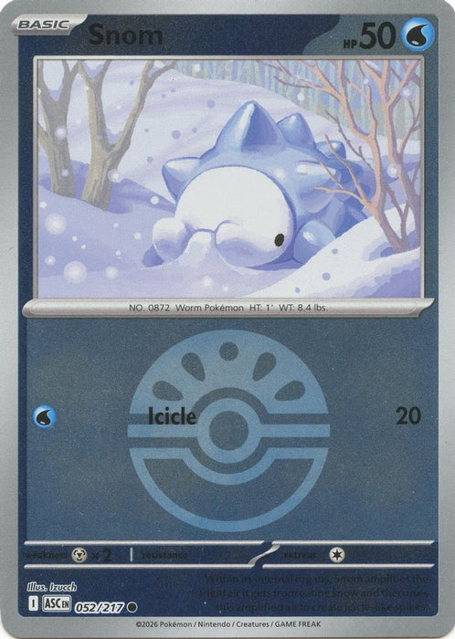 Snom Friend Ball (#052/217) (ME: Ascended Heroes) Near Mint Reverse Holofoil