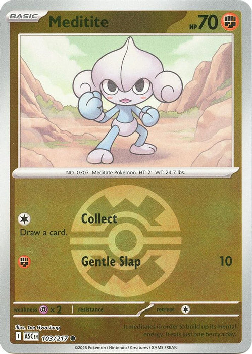 Meditite Quick Ball (#103/217) (ME: Ascended Heroes) Near Mint Reverse Holofoil