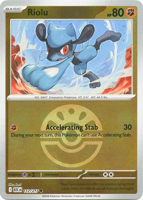 Riolu Friend Ball (#112/217) (ME: Ascended Heroes) Near Mint Reverse Holofoil