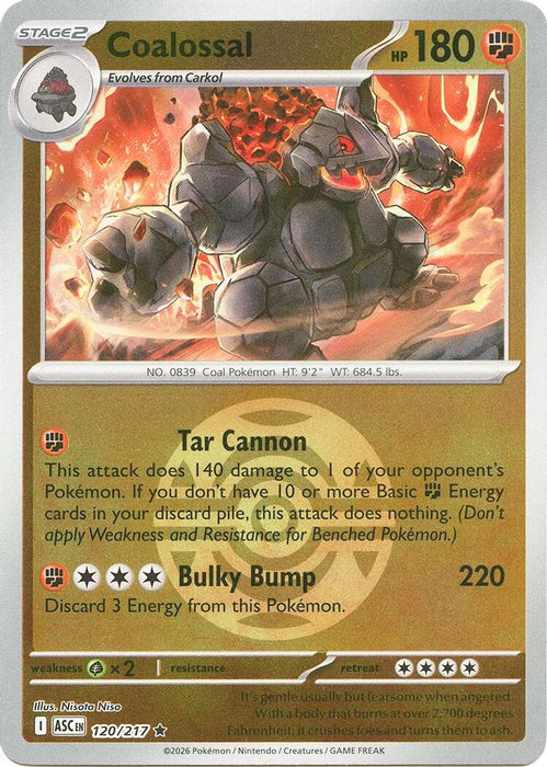 Coalossal Dusk Ball (#120/217) (ME: Ascended Heroes) Near Mint Reverse Holofoil