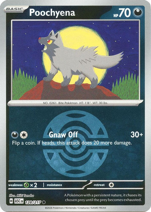 Poochyena Dusk Ball (#128/217) (ME: Ascended Heroes) Near Mint Reverse Holofoil
