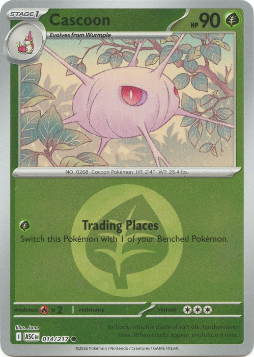 Cascoon Energy Symbol Pattern (#014/217) (ME: Ascended Heroes) Near Mint Reverse Holofoil