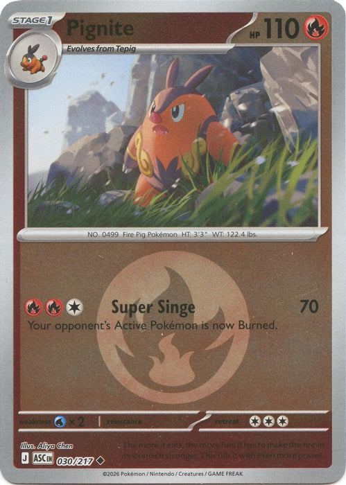 Pignite Energy Symbol Pattern (#030/217) (ME: Ascended Heroes) Near Mint Reverse Holofoil