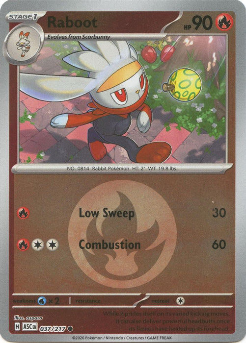Raboot Energy Symbol Pattern (#037/217) (ME: Ascended Heroes) Near Mint Reverse Holofoil