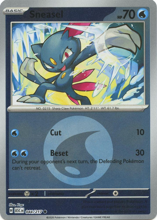 Sneasel Energy Symbol Pattern (#044/217) (ME: Ascended Heroes) Near Mint Reverse Holofoil