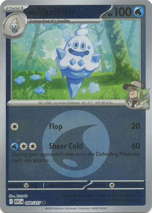 Ns Vanillish Energy Symbol Pattern (#050/217) (ME: Ascended Heroes) Near Mint Reverse Holofoil