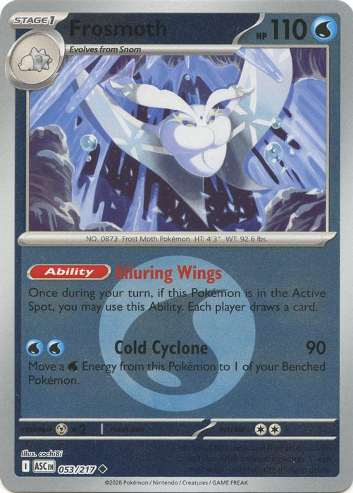Frosmoth Energy Symbol Pattern (#053/217) (ME: Ascended Heroes) Near Mint Reverse Holofoil