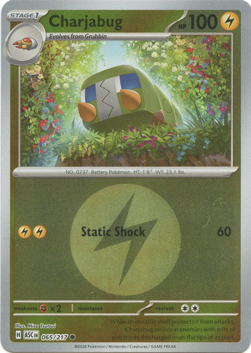 Charjabug Energy Symbol Pattern (#065/217) (ME: Ascended Heroes) Near Mint Reverse Holofoil