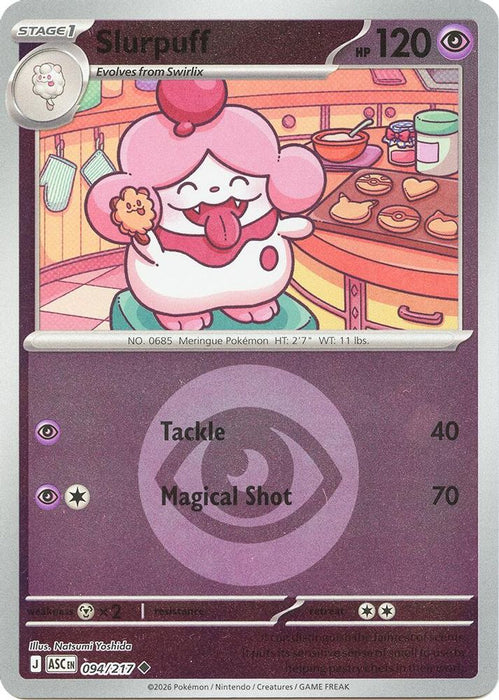 Slurpuff 094 217 Energy Symbol Pattern (#094/217) (ME: Ascended Heroes) Near Mint Reverse Holofoil