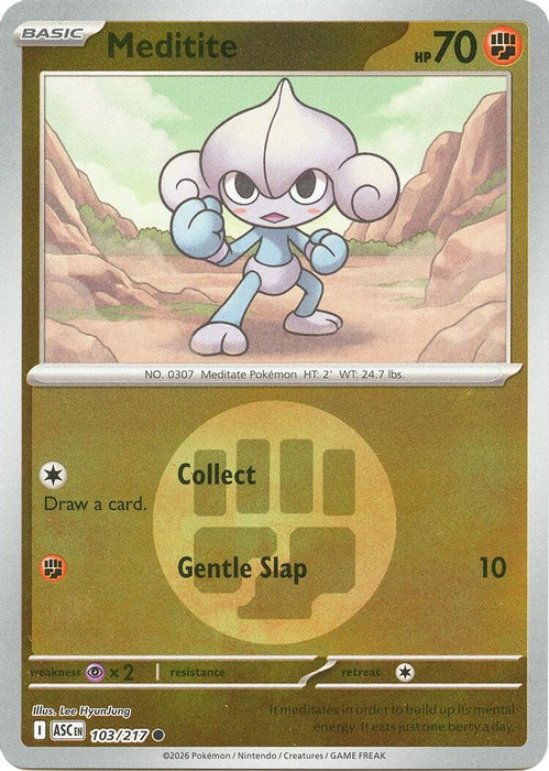 Meditite Energy Symbol Pattern (#103/217) (ME: Ascended Heroes) Near Mint Reverse Holofoil