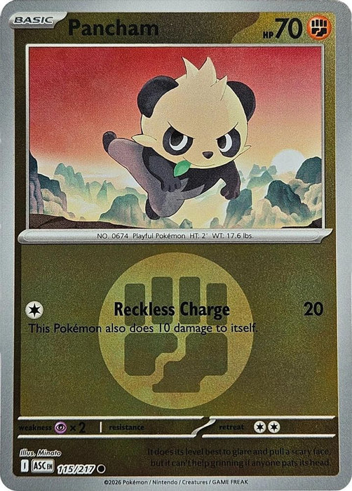 Pancham Energy Symbol Pattern (#115/217) (ME: Ascended Heroes) Near Mint Reverse Holofoil