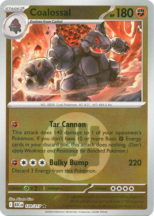 Coalossal Energy Symbol Pattern (#120/217) (ME: Ascended Heroes) Near Mint Reverse Holofoil
