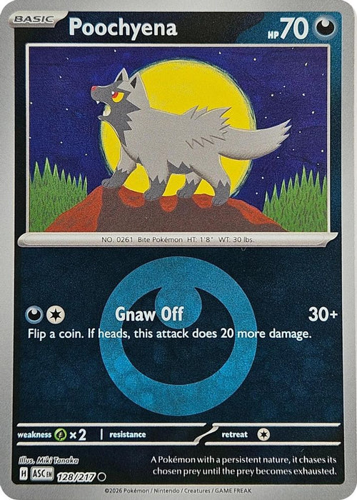 Poochyena Energy Symbol Pattern (#128/217) (ME: Ascended Heroes) Near Mint Reverse Holofoil