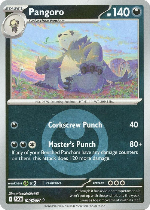 Pangoro Energy Symbol Pattern (#140/217) (ME: Ascended Heroes) Near Mint Reverse Holofoil
