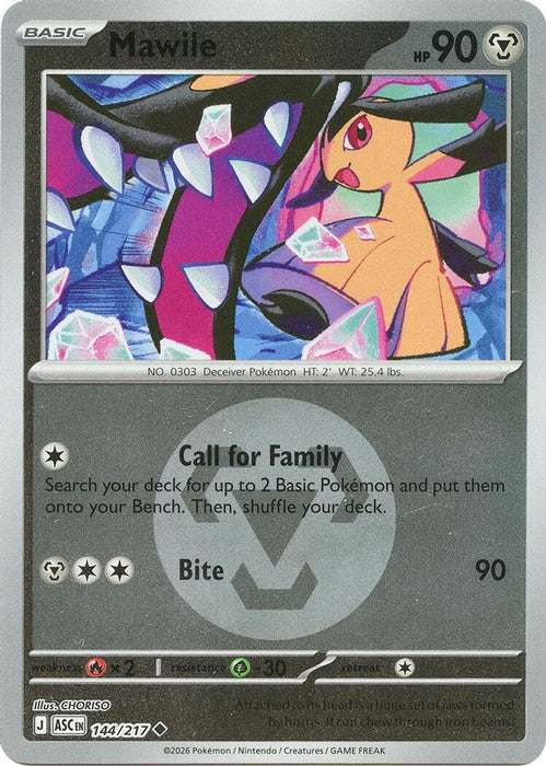 Mawile 144 217 Energy Symbol Pattern (#144/217) (ME: Ascended Heroes) Near Mint Reverse Holofoil