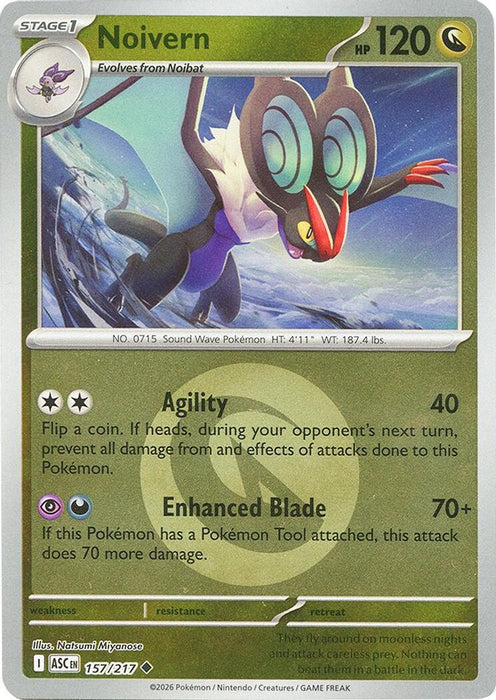 Noivern Energy Symbol Pattern (#157/217) (ME: Ascended Heroes) Near Mint Reverse Holofoil