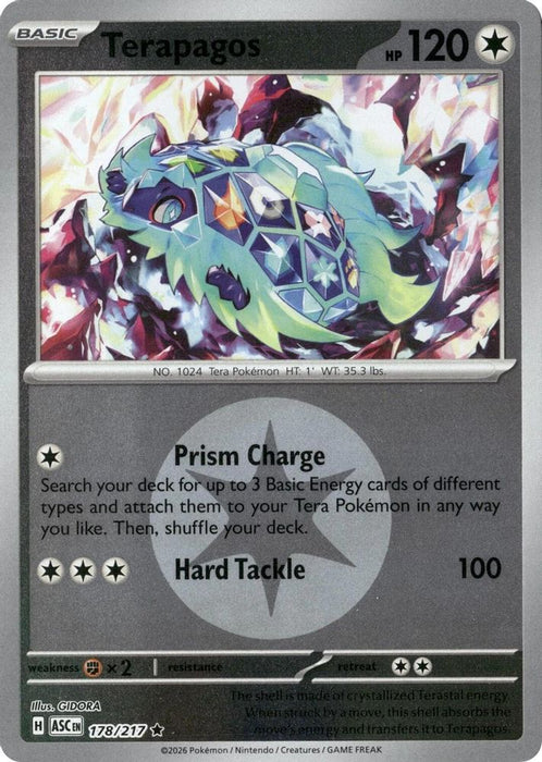 Terapagos Energy Symbol Pattern (#178/217) (ME: Ascended Heroes) Near Mint Reverse Holofoil