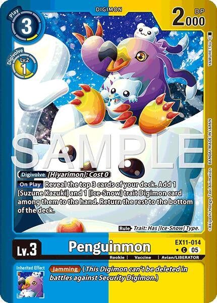 Image for Penguinmon (Limited Foil) (EX11-014 C) - Digimon Card Game
