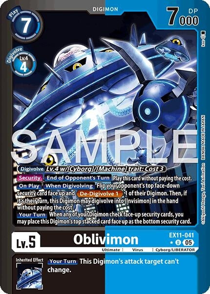 Image for Oblivimon (Limited Foil) (EX11-041 U) - Digimon Card Game