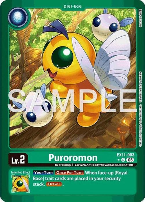Puroromon (Limited Foil) (#EX11-003 C) (Dawn of Liberator) Near Mint Foil